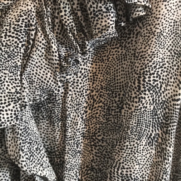 Beige and black polka dotted BCBG dress - Picture 4 of 4